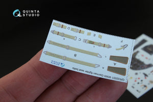 Quinta Studio QD32045 Bf 109G-10 3D-Printed &amp;amp; coloured Interior on decal paper (for Revell kit) 1/32 – immagine 2