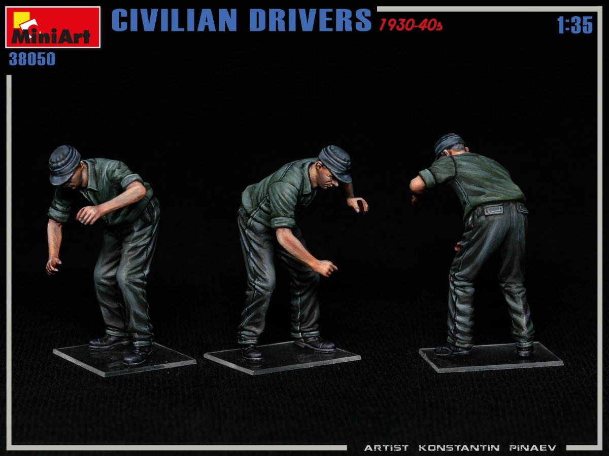 MiniArt 38050 CIVILIAN DRIVERS 1930-40s 1/35 – zdjęcie 3