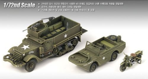 Academy 13408 M3 HALF TRACK &amp;amp; 1/4ton AMPHIBIAN VEHICLE (1/72) – image 2