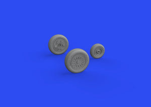 Eduard 648707 F-16 wheels early AMIYA 1/48 – immagine 3