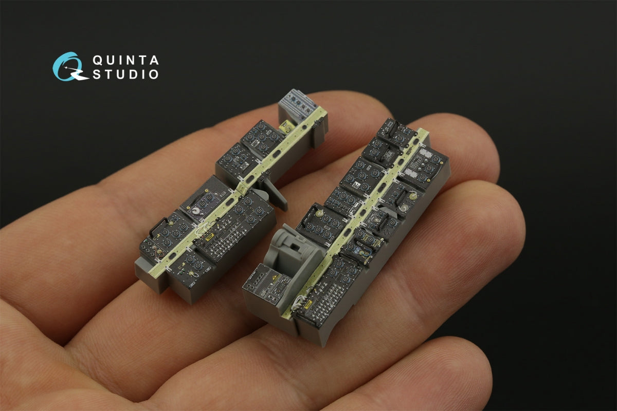 Quinta Studio QD35117 AH-64D Extended forward avionics bays 3D-Printed &amp;amp; coloured Interior on decal paper (Meng) 1/35 – imagen 8