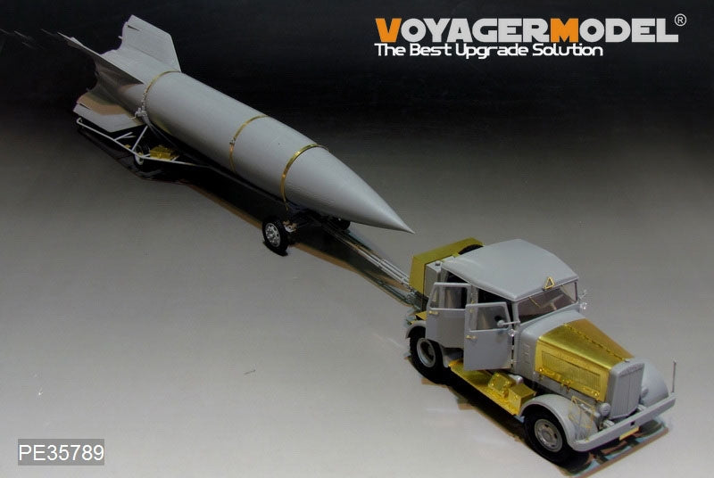 Voiture militaire Hanomag SS100 de la Seconde Guerre mondiale avec transporteur de roquettes V2, modèle Voyager PE35789, pour TAKOM 2110, échelle 1/35 – image 4