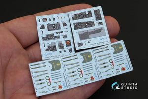 Quinta Studio QD48132 F-4S 3D-Printed &amp;amp; coloured Interior on decal paper (for ZM SWS kit) 1/48 – immagine 2