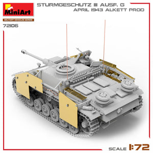 MiniArt 72106 STURMGESCHUTZ III AUSF. G, APRIL 1943 ALKETT PROD. 1/72 – imagen 7