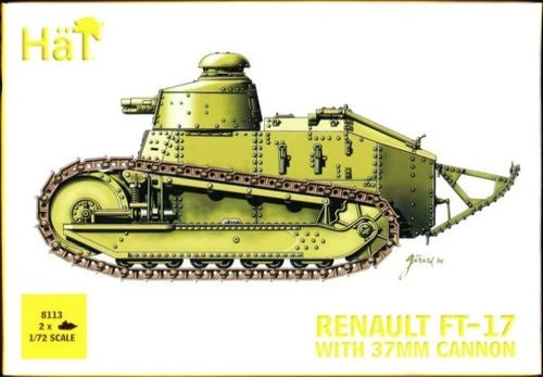 Hat 8113 Renault FT-17 with 37mm Cannon (2pcs) 1/72