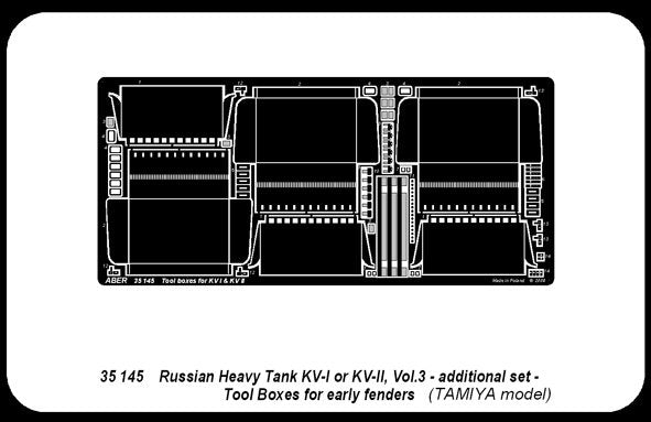 Aber 35145 Soviet heavy tank KWI or KV-II part 3 tool boxes (TAM) (1/35) – image 4