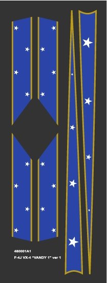 HobbyDecal AL48001V1 F-4J VX-4 Vandy1 Black Bunny October 1972 1/48 – imagen 7