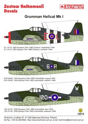 Techmod 32015 - Grumman Hellcat I 1/32 – imagen 2