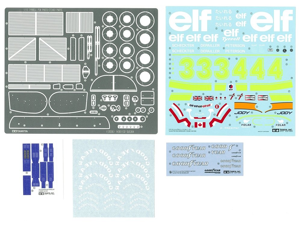 Tamiya 12036 Tyrrell P34 Six Wheeler - with Photo Etched Parts 1/12 – imagen 5