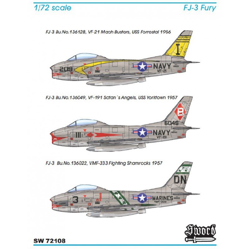 Sword 72108 FJ-3 Fury 1/72 – zdjęcie 2