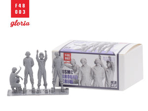 Gloria F48003 USMC Ground Crew 4 x 3D Printed figures 1/48 – imagen 4