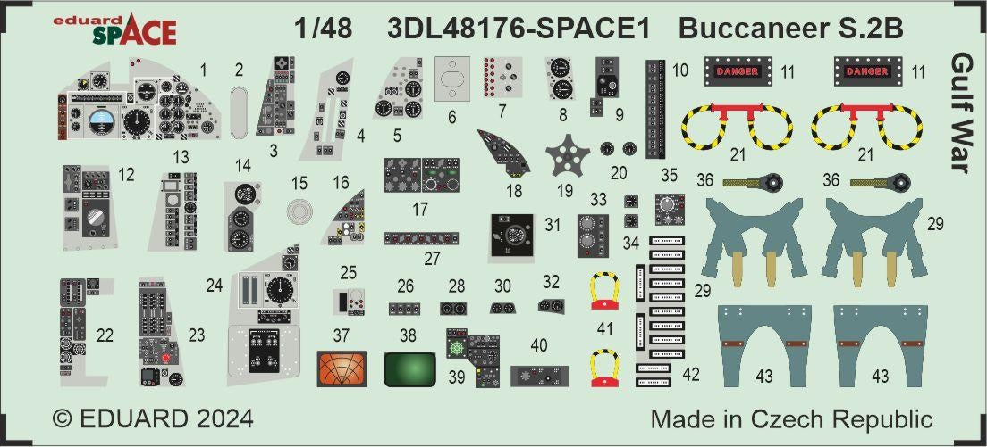 Eduard 3DL48176 Buccaneer S.2B Gulf War SPACE AIRFIX 1/48 – immagine 4