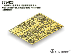 E.T. Model C35-023 WWII German StuG.III Ausf.G Early Production For DRAGON Kit 1/35