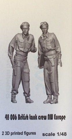 Glowel Miniatures 48006 British tank crew NW Europe 1/48