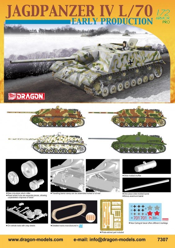 Dragon 7307 Jagdpanzer IV/70 Early Production 1/72 – imagen 9