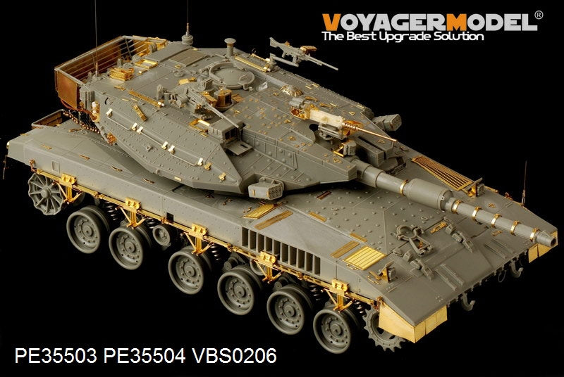 Jupes latérales Voyager Model PE35504 pour char de combat principal Merkava Mk.3D des Forces de défense israéliennes (IDF), compatibles avec la maquette MENG TS-001 au 1/35  – image 3