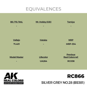 AK Interactive RC866 Gris argent n° 28 (BS381) 17 ml – image 3