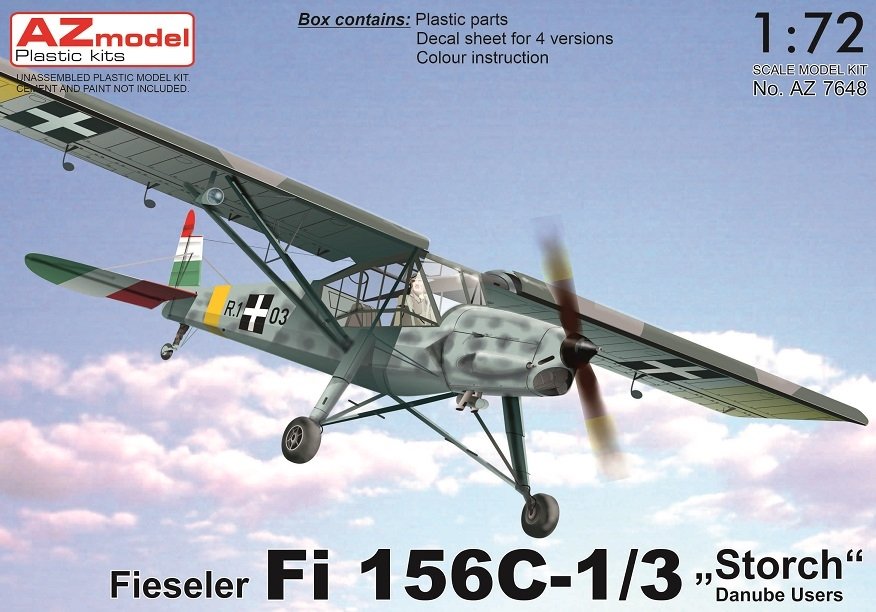 AZ Model AZ7648 Fieseler Fi 156C-1/3 “Storch” Danube Users 1/72