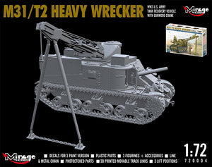 Mirage Hobby 720004 M31/T2 Heavy Wrecker WW2 US. Army 1/72 – immagine 2