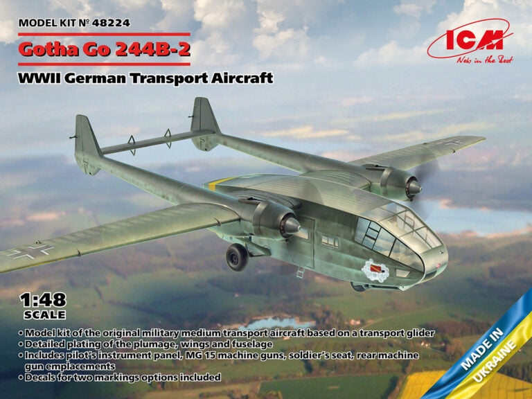ICM 48224 Gotha Go-244B-2 Avion de transport allemand de la Seconde Guerre mondiale 1/48