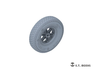 E.T. Model P35-133 WWII German Sd.Kfz.7(8t) Sagged Front Wheels &amp;amp; Spare Wheel Type.2 for Dragon / Trumpeter kit 1/35 – imagen 3