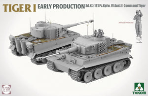 Takom 2195 TIGER I EARLY-PRODUCTION Sd.Kfz.181 Pz.Kpfw.VI Ausf.E Command Tiger 1/35 – imagen 3