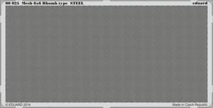Eduard 00025 Mesh 6x6 Rhomb type STEEL