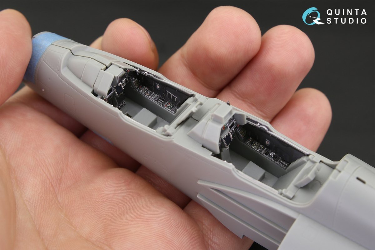 Quinta Studio QD48116 Mirage 2000D 3D-Printed &amp;amp; coloured Interior on decal paper (for Kinetic kit) 1/48 – immagine 4