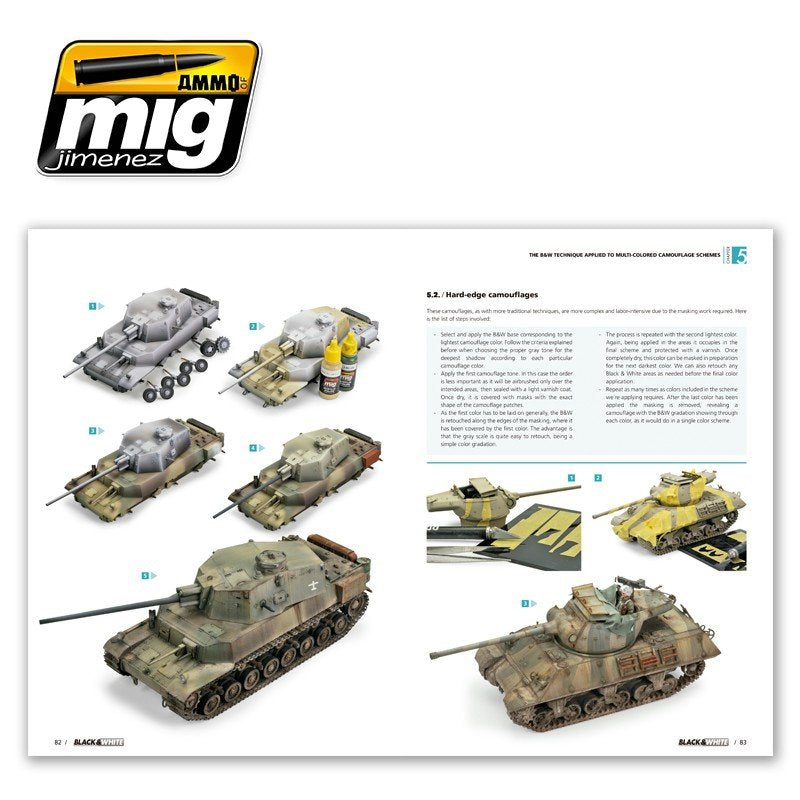 AMMO of Mig Jimenez 6016 BLACK &amp;amp; WHITE TECHNIQUE (English) – imagen 7
