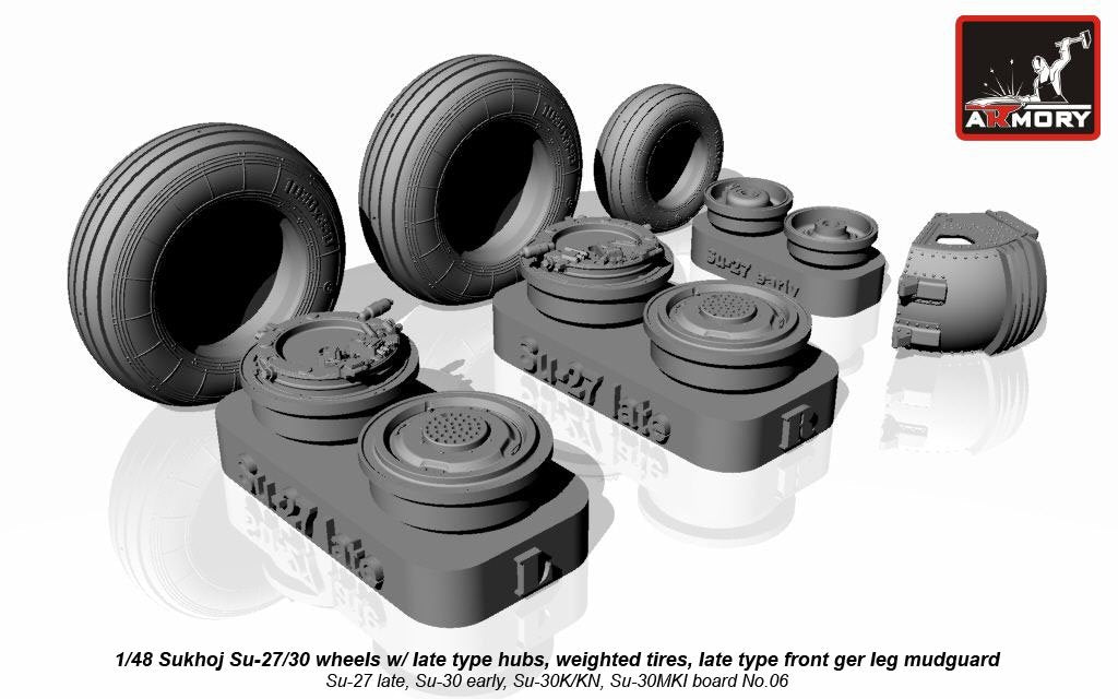 Roues de Flanker Sukhoj Su-27 / Su-30 (Armory Models AW48021) au 1/48 – image 2