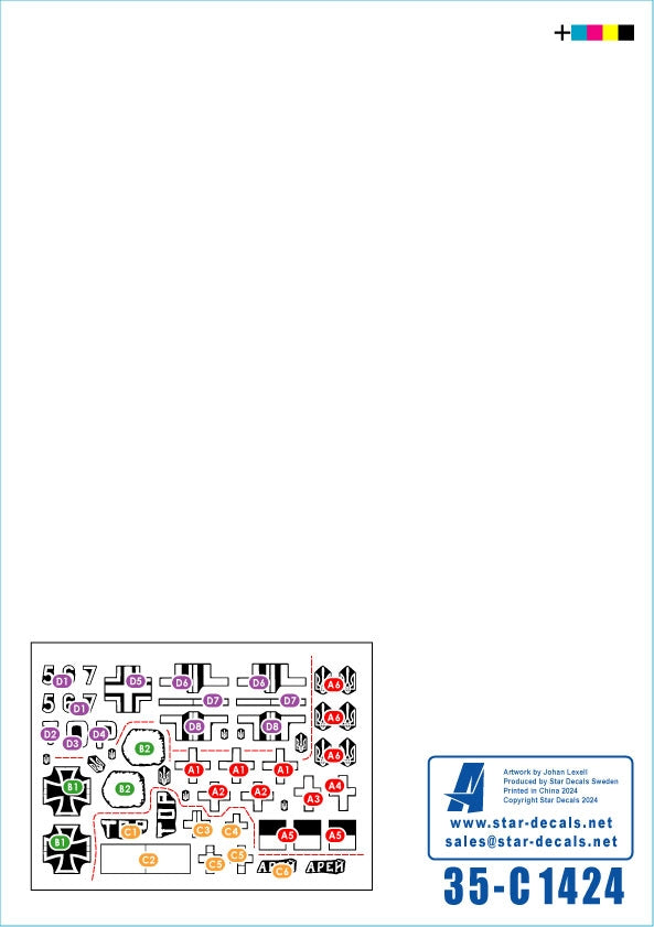 Star Decals 35-C1424 War in Ukraine 25 Ukrainian T-72B3 obr 2016 in 2022-24 1/35 – zdjęcie 2