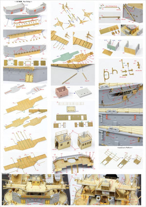 Pontos 23008F1 IJN MIKASA 1905 Detail Up Set 1/200 – Bild 21