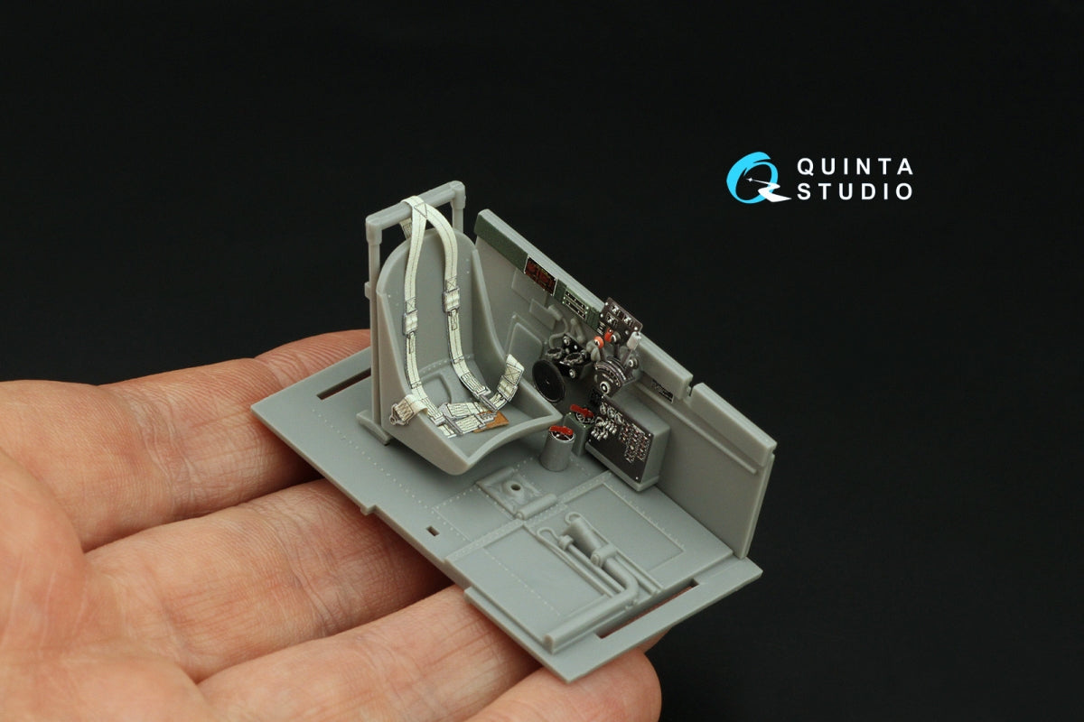 Quinta Studio QD32198 P-47D Thunderbolt Bubbletop Late 3D-Printed coloured Interior on decal paper (Hasegawa) 1/32 – imagen 7