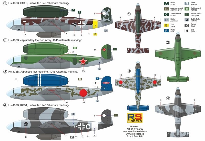 RS Models 92268 Henschel Hs-132 B 1/72 – zdjęcie 4