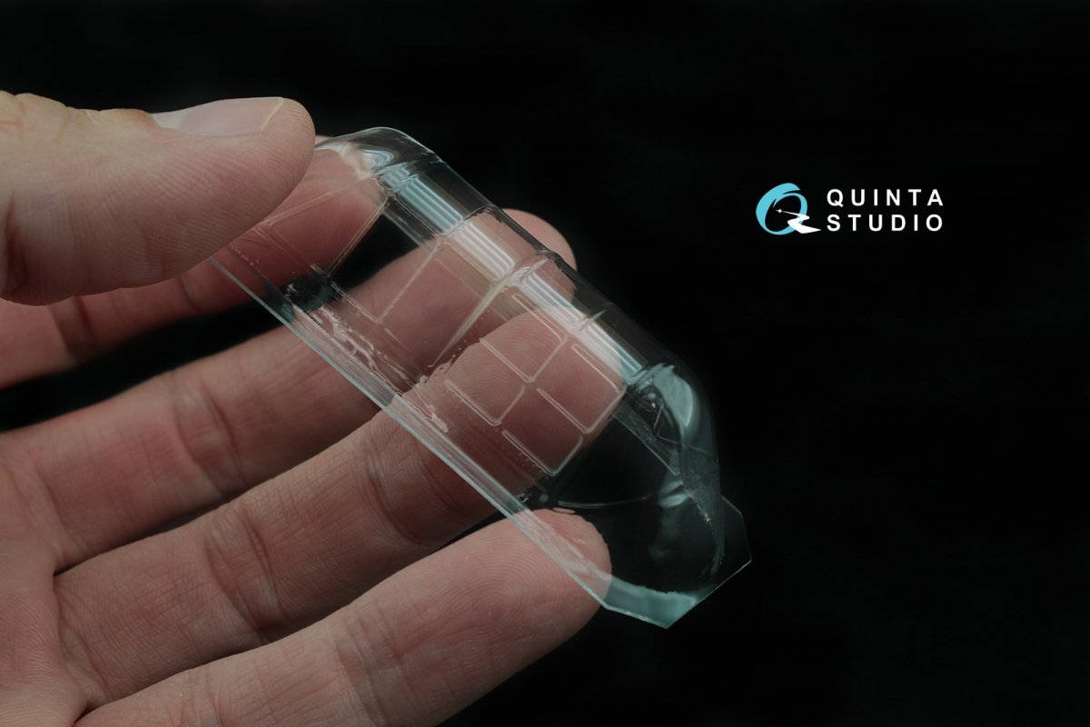 Quinta Studio QC48017 Su-2 vacuformed clear canopy (for Zvezda kit) 1/48 – imagen 3