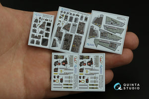 Intérieur imprimé en 3D et coloré sur papier décalcomanie Quinta Studio QD48396 F-14B (Hobby Boss) 1/48  – image 4