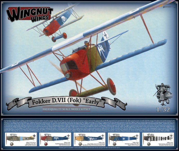Wingnut Wings 32067 Fokker D.VII (Fok) "Early" 1/32