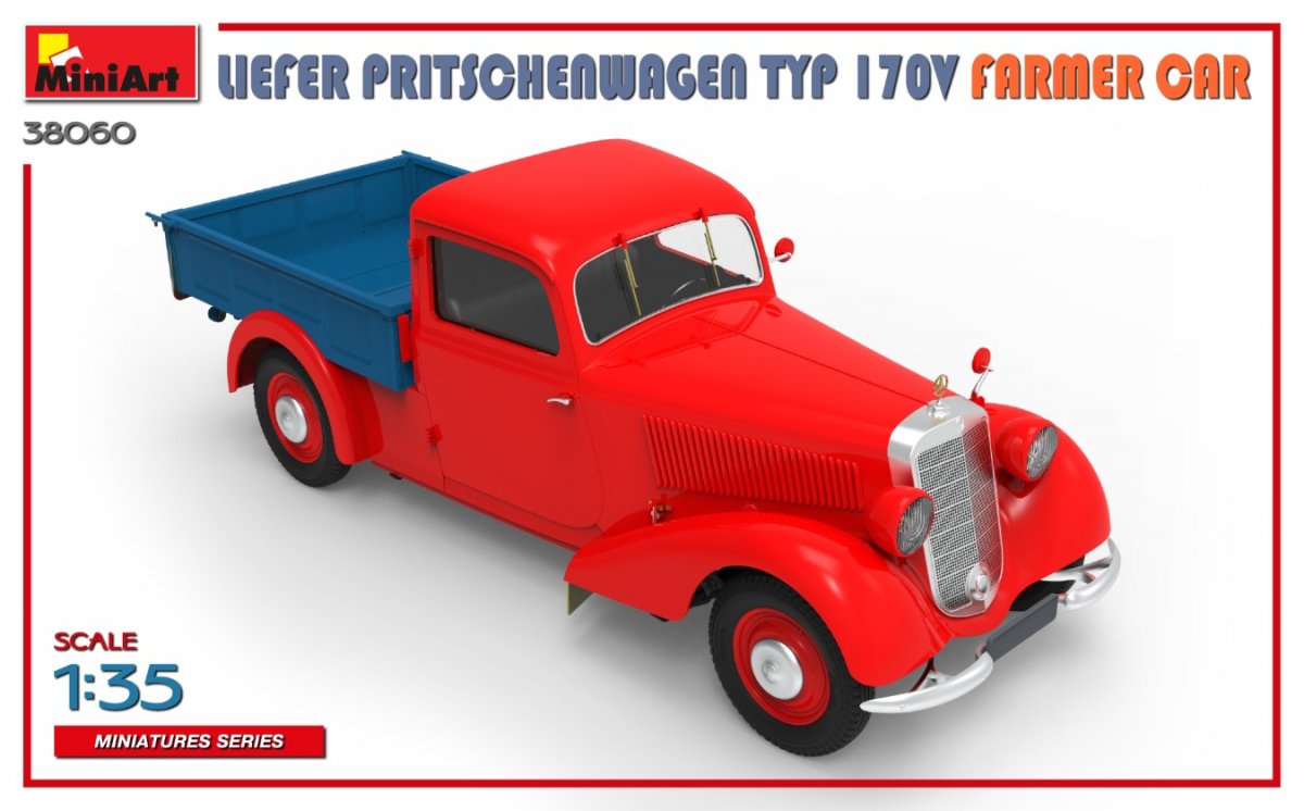MiniArt 38060 LIEFER PRITSCHENWAGEN TYP 170V FARMER CAR 1/35 – imagen 4