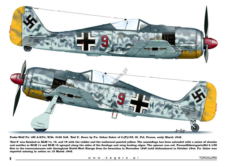 Kagero 15035 Fw 190s over Europe Part I (kalkomania/decals) EN/PL – imagen 5
