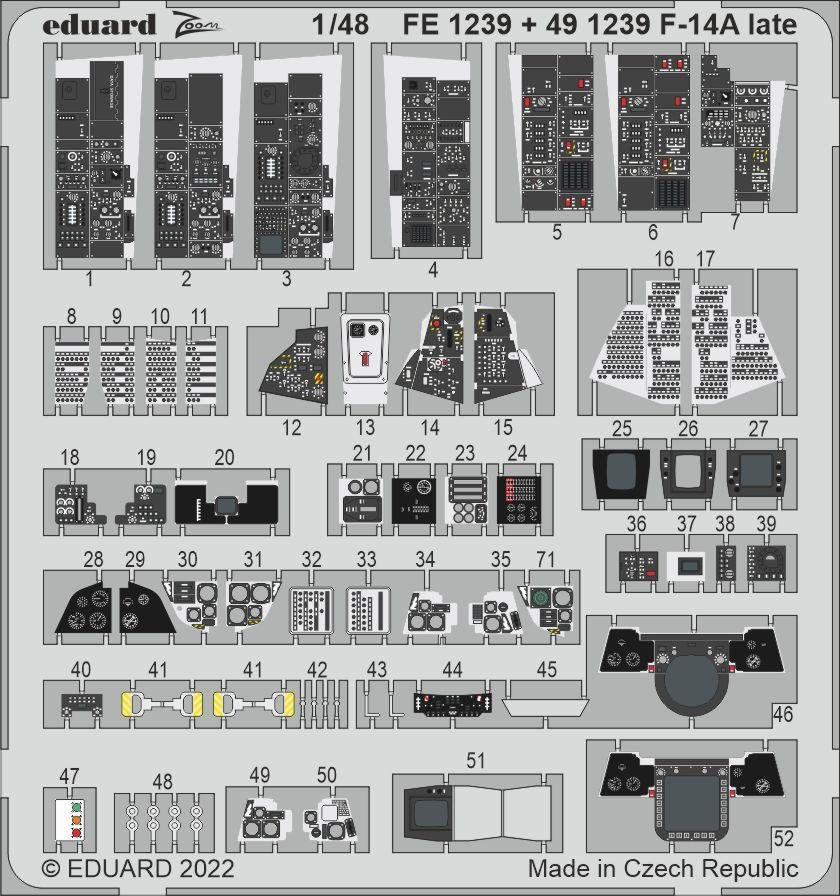 Eduard BIG49318 F-14A late TAMIYA 1/48 – immagine 9