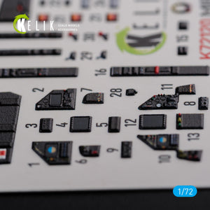 KELIK K72120 Mirage 2000D interior 3D decals forModelSvit kit 1/72 – immagine 4
