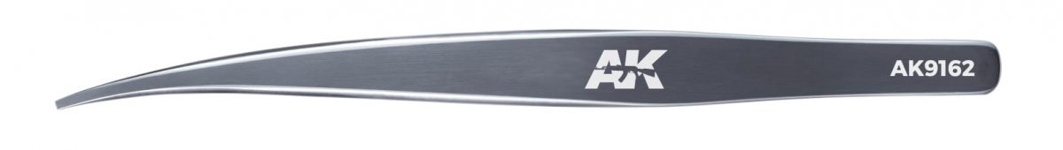 AK Interactive AK9162 HG ANGLED TWEEZERS 02 FLAT-END – Bild 2