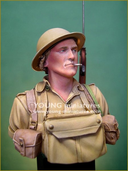 Young Miniatures YM1859 Soldat britannique Bataille d&amp;#39;El Alamein 1942 1/10  – image 3