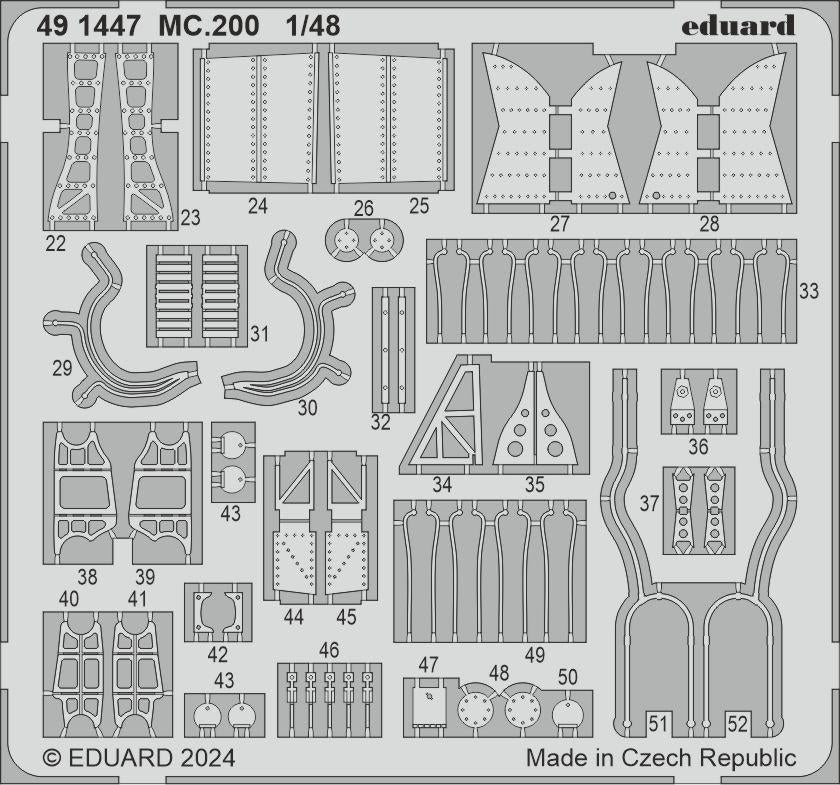 Eduard BIG49417 MC.200 ITALERI 1/48 – zdjęcie 2
