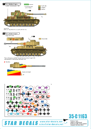 Star Decals 35-C1163 Axis Tank Mix n° 2. Chars roumains 1/35 – image 2