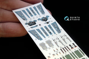 Quinta Studio QD72012 Su-30SM 3D-Printed &amp;amp; coloured Interior on decal paper (for Zvezda kit) 1/72 – immagine 3