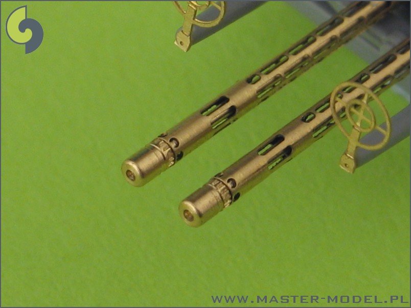 Master AM-32-026 German aircraft machine gun MG 81and MG 81Z - turned barrels and etched sights (2pcs) 1/32 – imagen 3