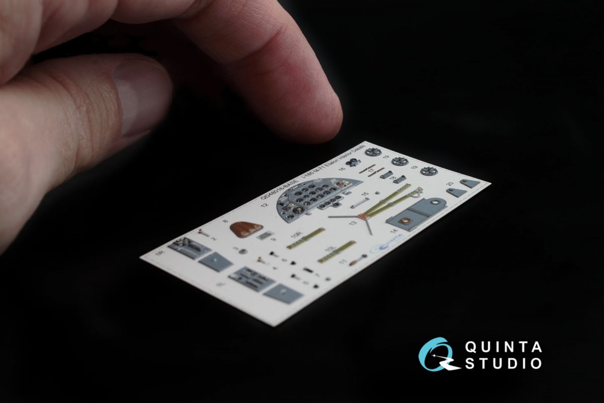 Quinta Studio QD48016 Polikarpov I-185 3D-Printed &amp;amp; coloured Interior on decal paper (for ARK kit) 1/48 – immagine 4
