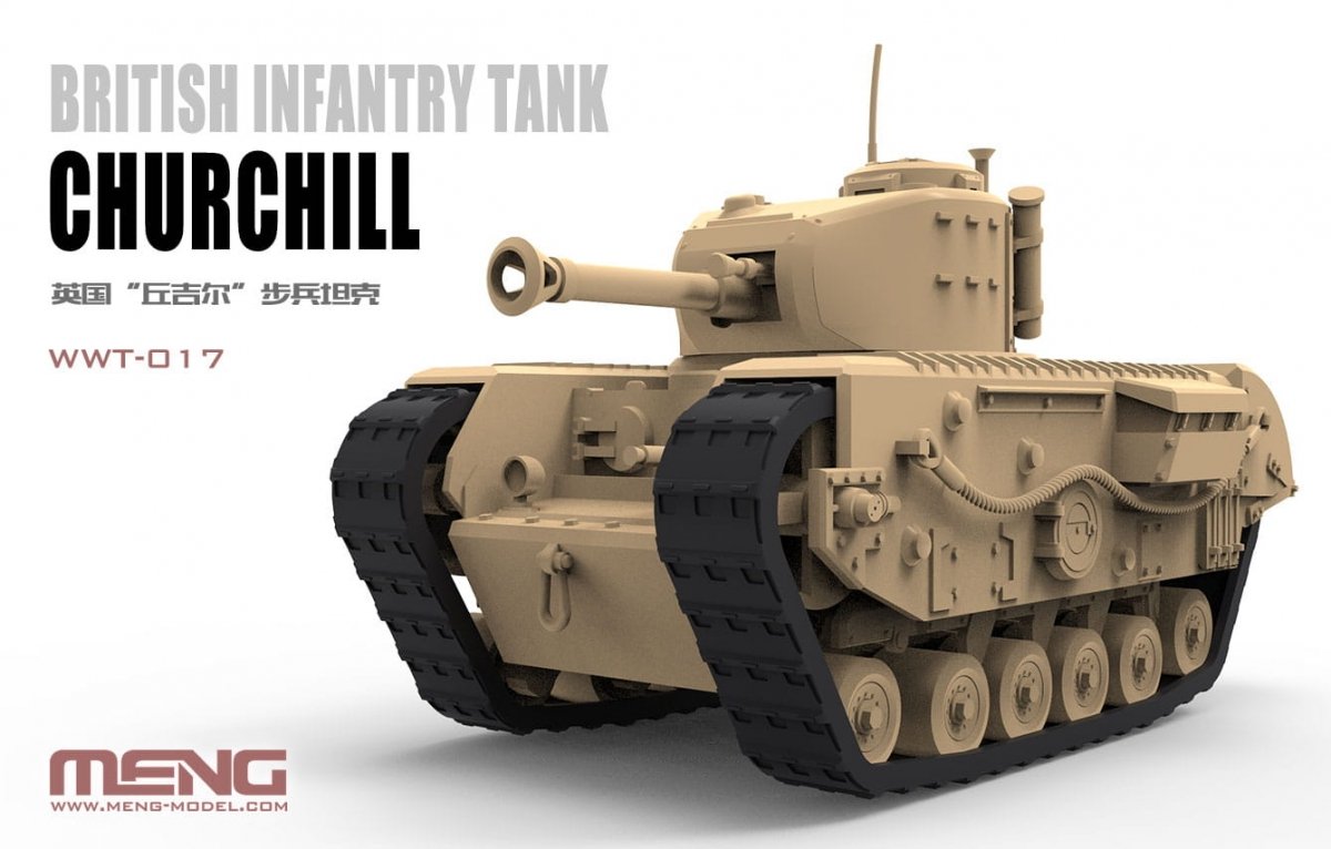 Meng Model WWT-017 World War Toons Churchill British Infantry Tank – imagen 2