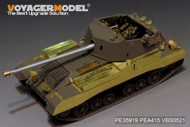 Voyager Model PEA415 WWII British Archer Self-Propelled Anti-Tank Gun track covers additional parts(For TAMIYA 35356) 1/35 – immagine 5